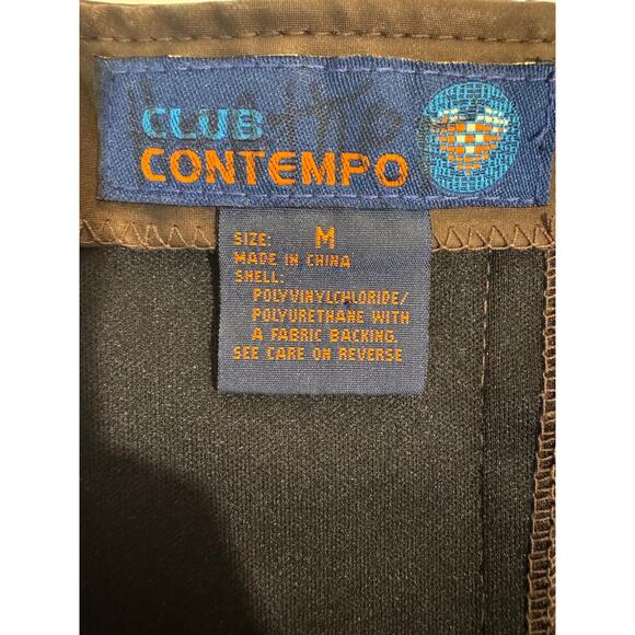 Vintage Y2K Club Contempo Sequin Lace Trim Sheen Halter Top Medium - Picture 7 of 8